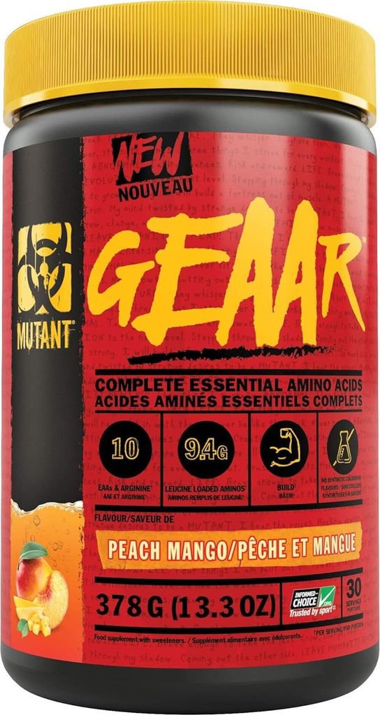 MUTANT | GeaaR / Complete Essential Amino Acids Mango and Peach