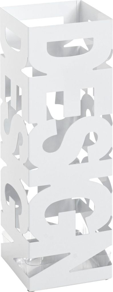HAKU Schirmständer weiß - Metall, B/H/T: 16x48x16 cm
