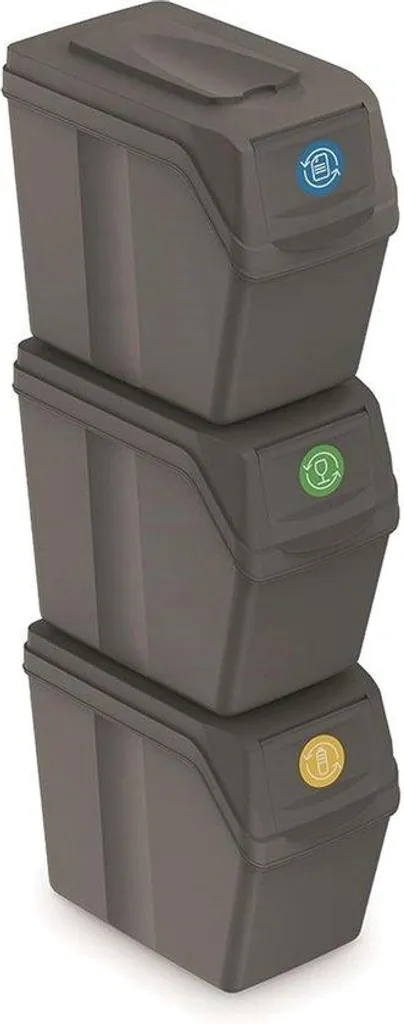 Poubelle tri sélectif 60L anti-odeur gris : fini les sacs qui traînent