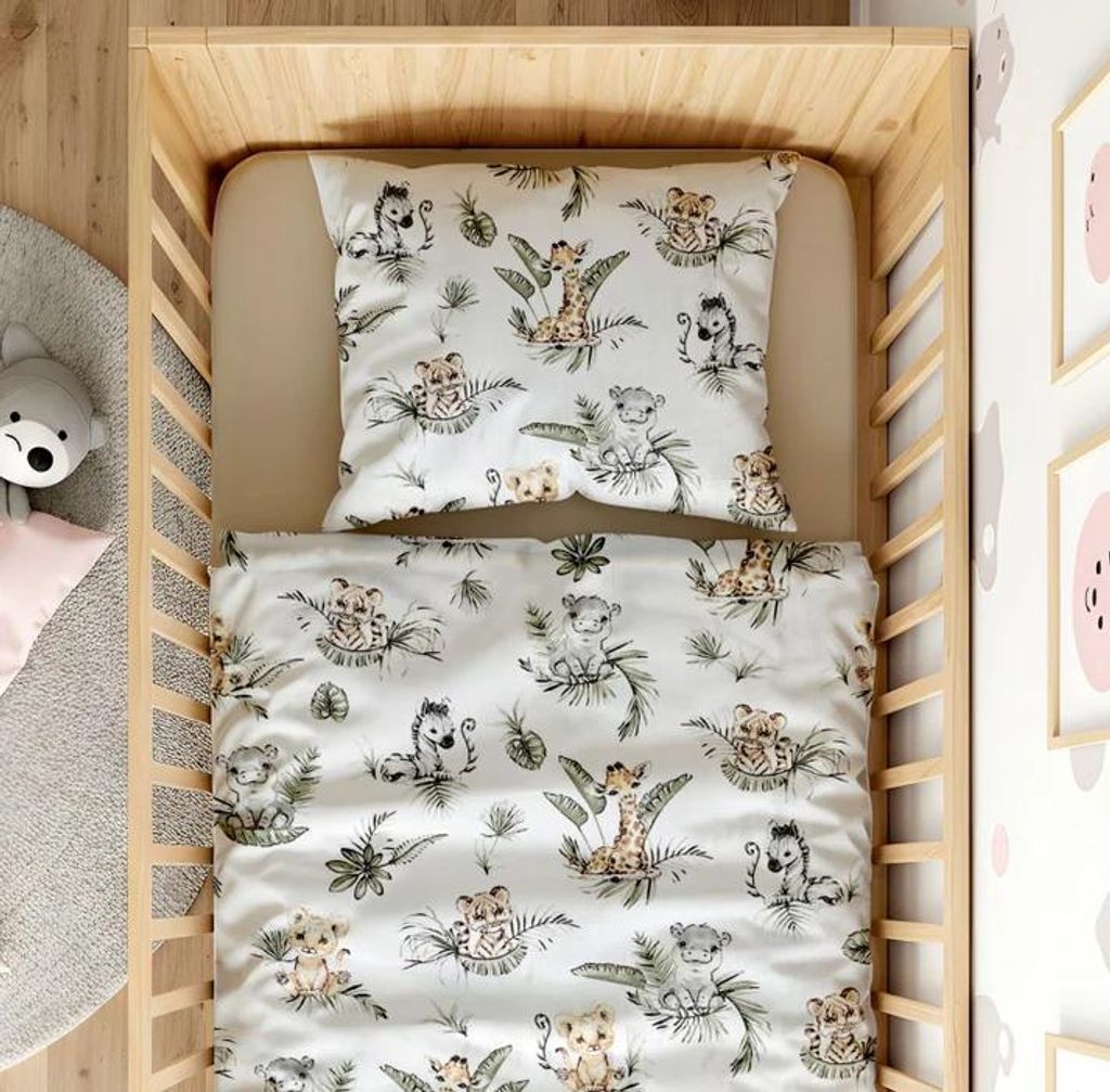 Baby Bettwäsche 100x135 40x60 cm | Safari