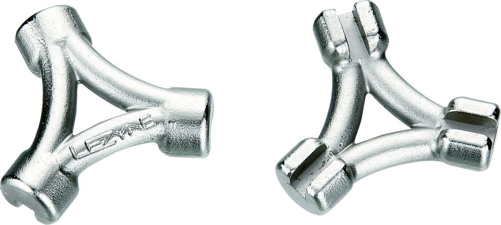 Lezyne CNC-Speichenschlüssel 3,22 3,3 3,45 mm Silber