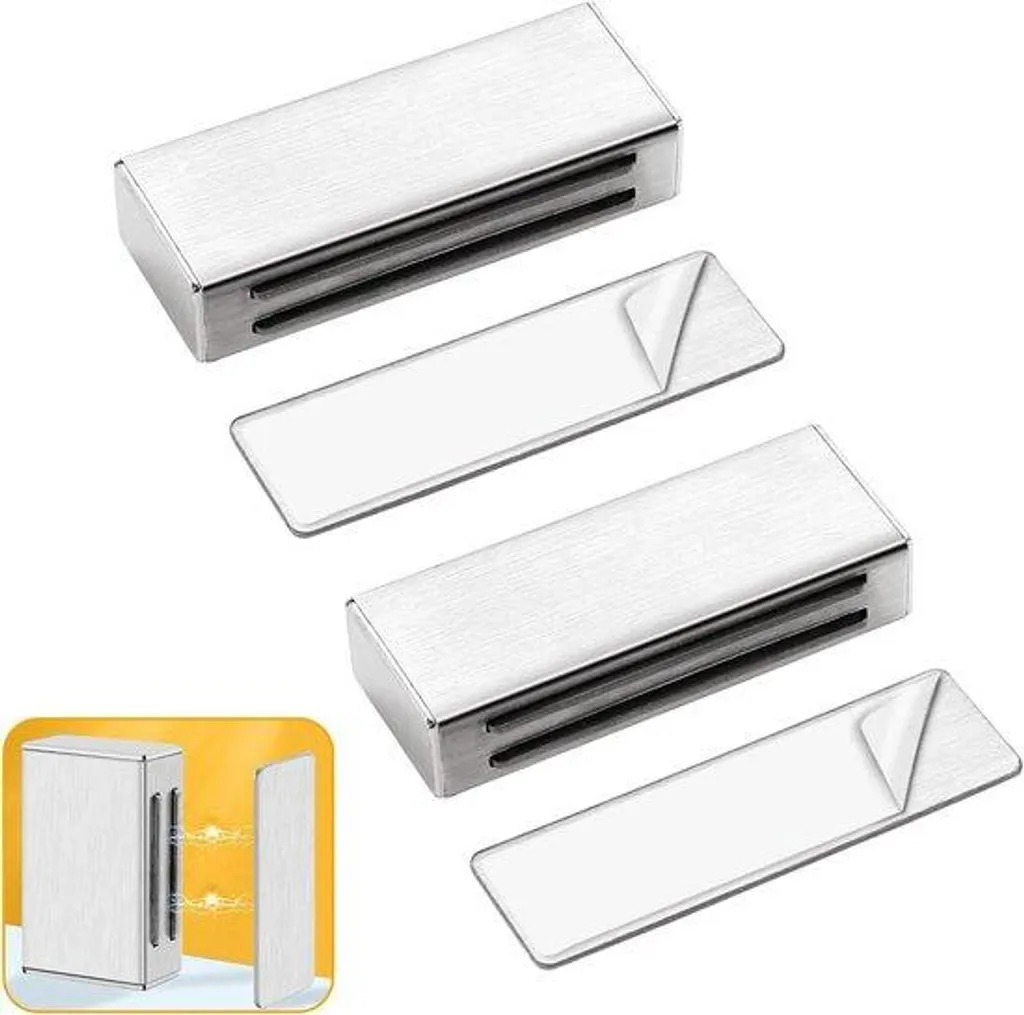 Lot de 2 ouvre-portes en acier inoxydable grand format robuste et durable