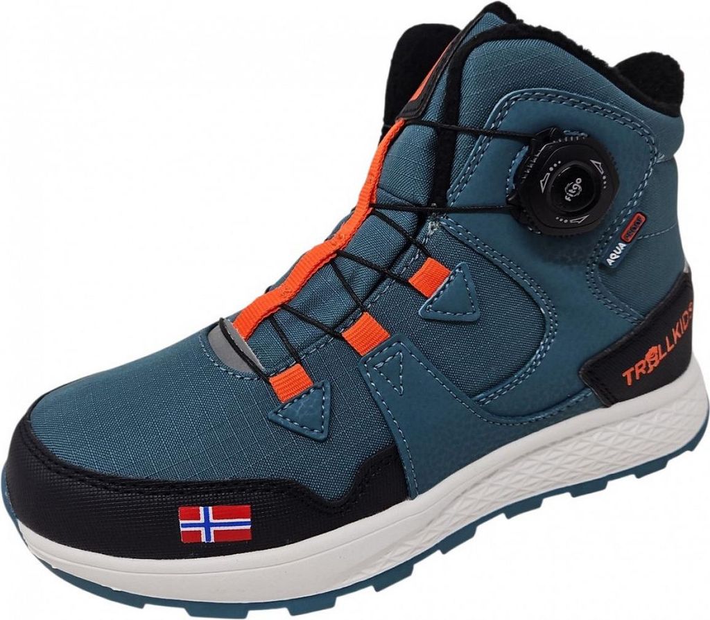 Trollkids Boa Jungen Schnürstiefel in Blau, Größe 40