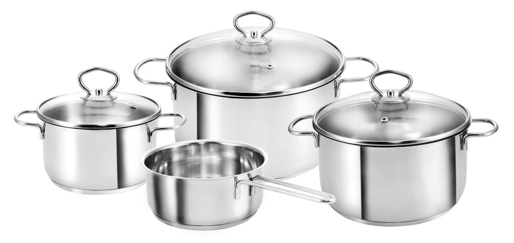 Kopf Topfset Merkur (Edelstahl, Induktion, 4-teilig, mit Produktbild 