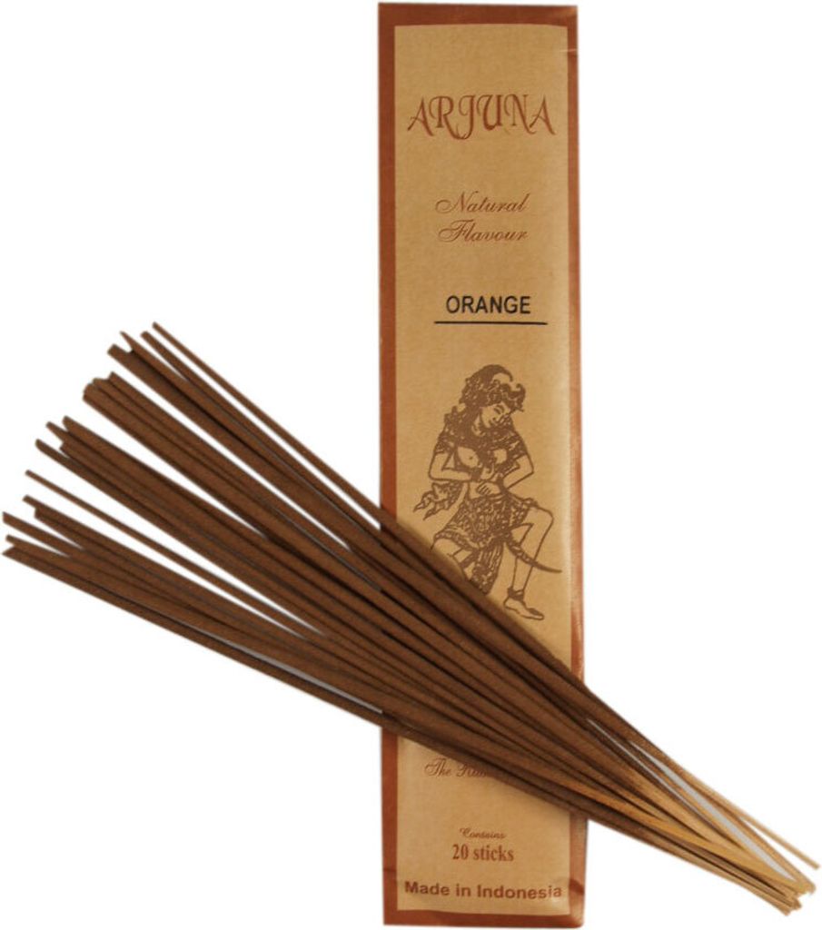 Arjuna Räucherstäbchen, Balinesische Räucherstäbchen - Orange, Braun, 26*6*0,5 cm, Räucherstäbchen aus Bali