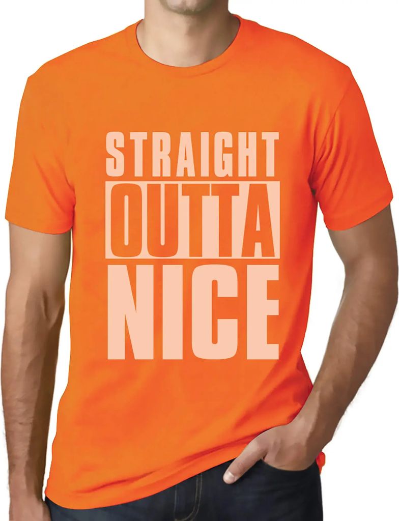 Herren Grafik T-Shirt Gerade aus schön – Straight Outta Nice – Öko-Verantwortlich Vintage Jahrgang Kurzarm Lustige Druck Geburtstag Geschenk ...
