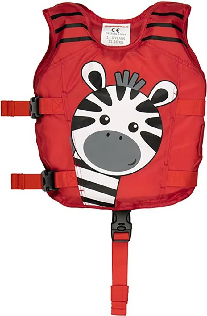 Gilet sécurité enfant Waimea rouge 3-6 ans : finie la peur de l'eau