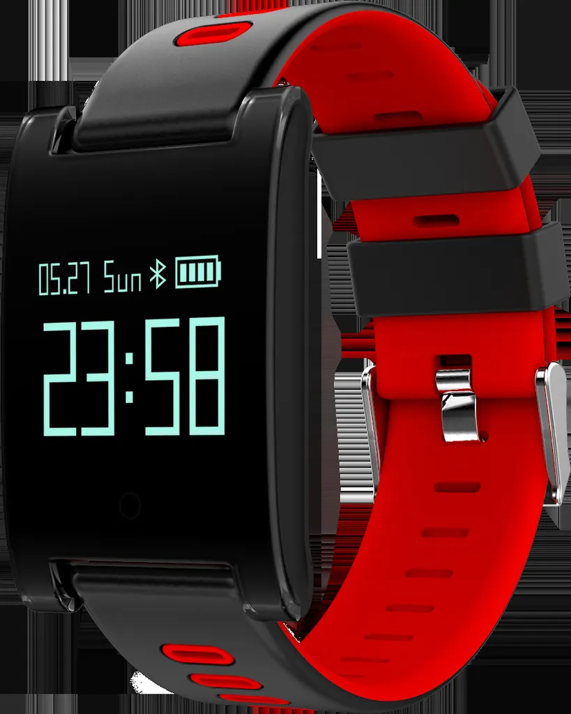 Bracciale Intelligente DM68 PLUS Rosso - Health Tracker Elegante