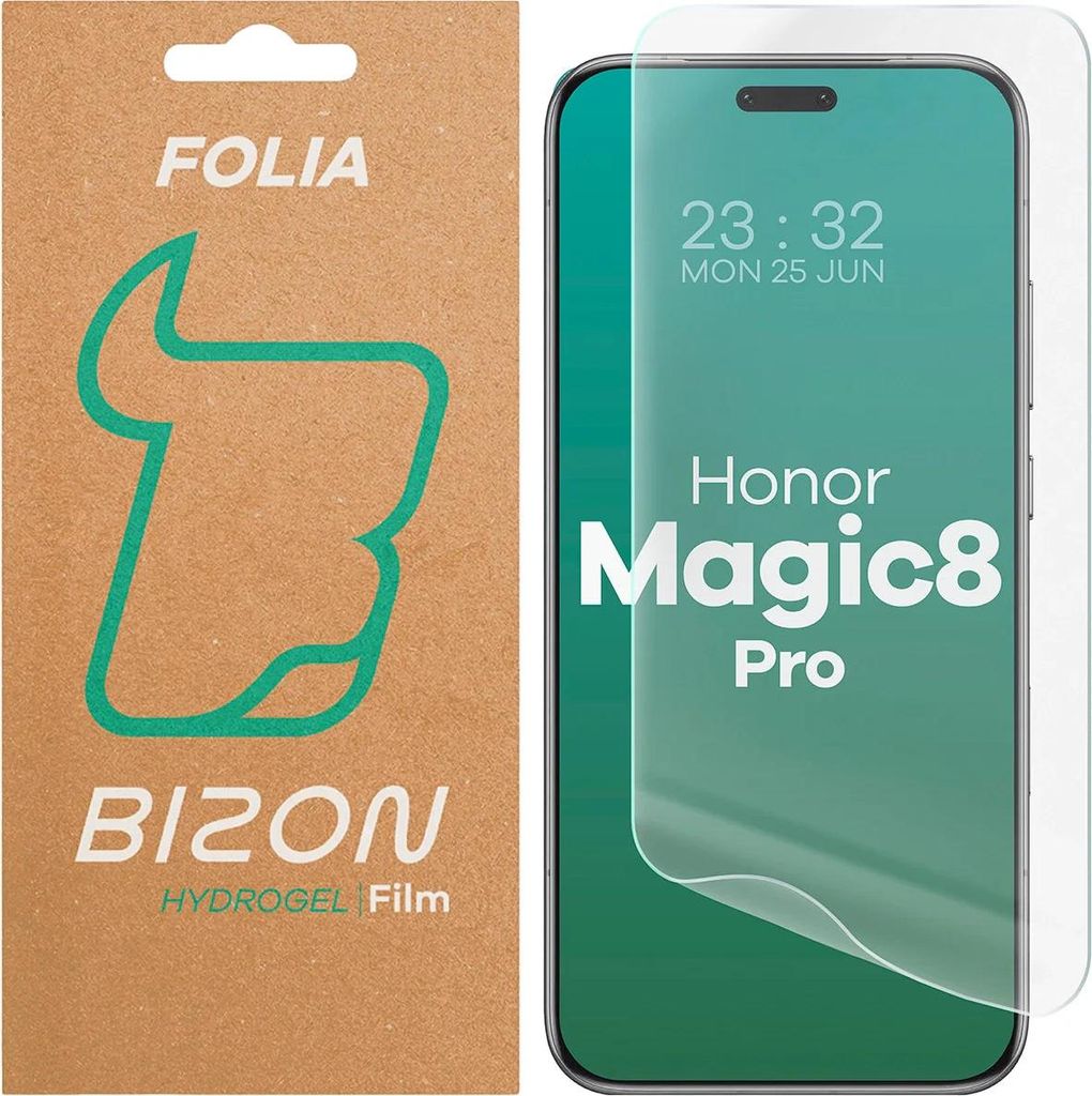 Hydrogel Folie für den Bildschirm für Honor Magic8 Pro, Bizon Glass Hydrogel Front, 1 Stück