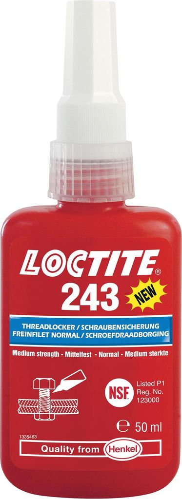 Frenafiletti Henkel 50ml media resistenza 243 Loctite - Immagine del prodotto 