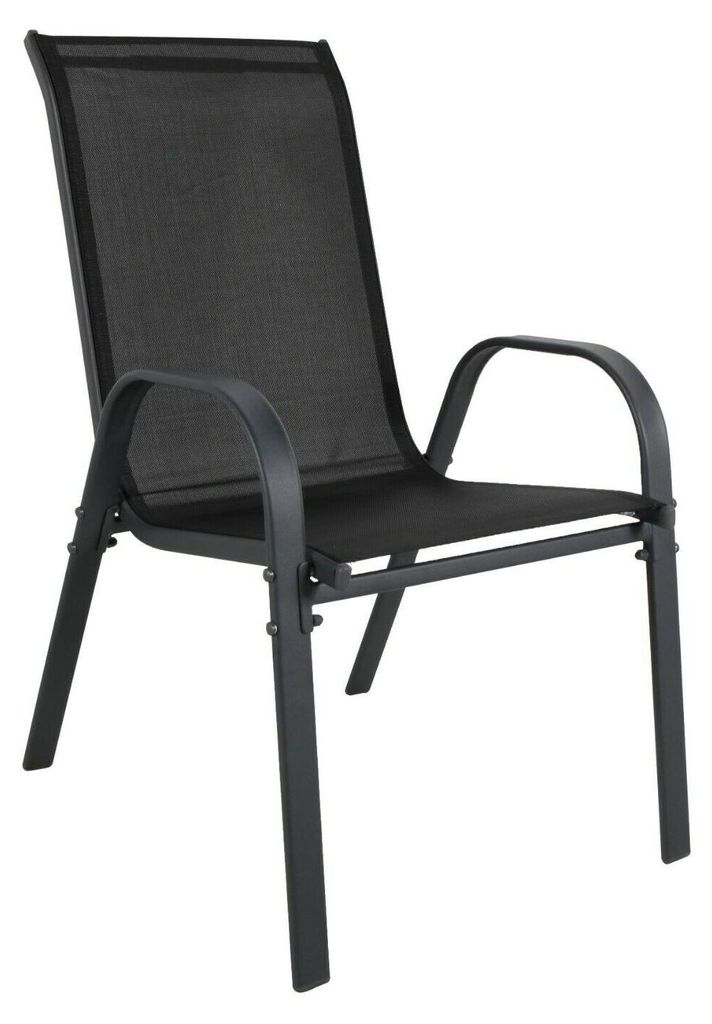Linder Exclusiv Stapelsessel aus Stahl MC330880 Schwarz, Produktbild 