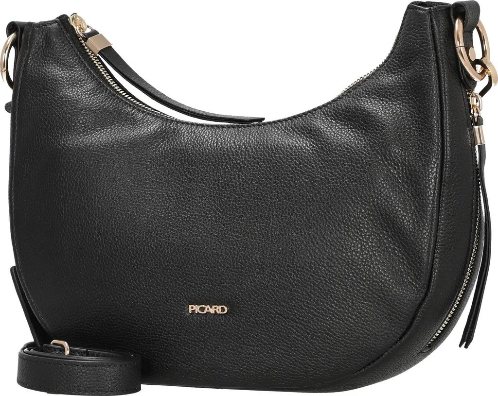 PICARD Java Cross Bag Black - Borsa a Tracolla in Vera Pelle Nera - 6