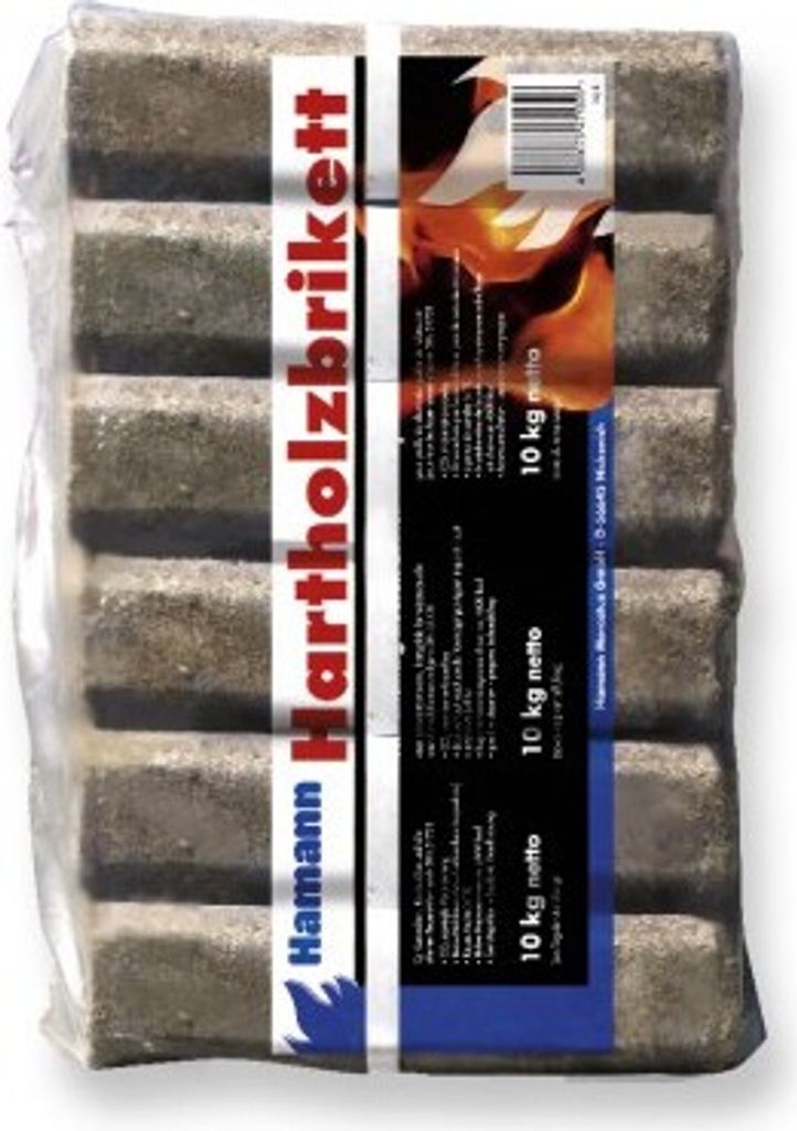 Hamann Hartholzbriketts Pini&Kay achteckig mit Loch ca.10kg
