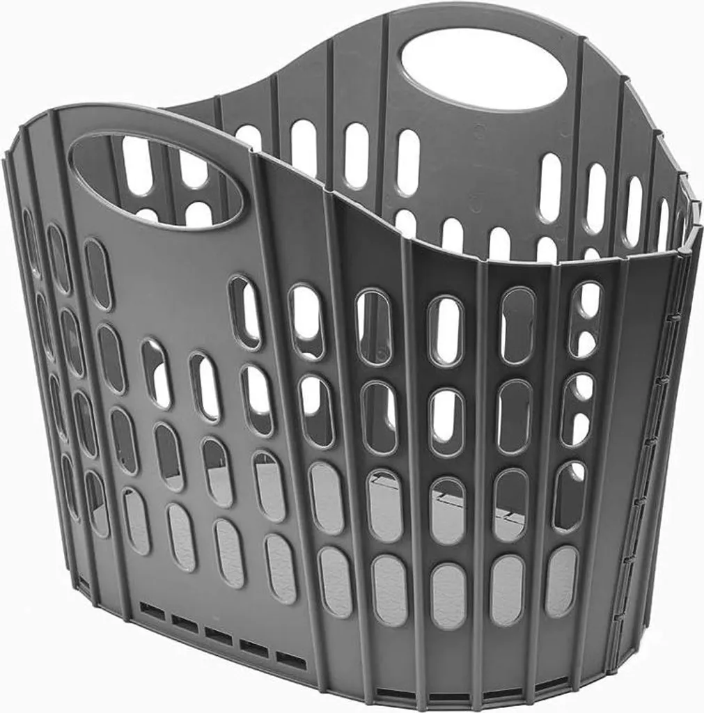 Corbeille à linge rectangulaire 38 litres Addis Easy Store en gris anthracite