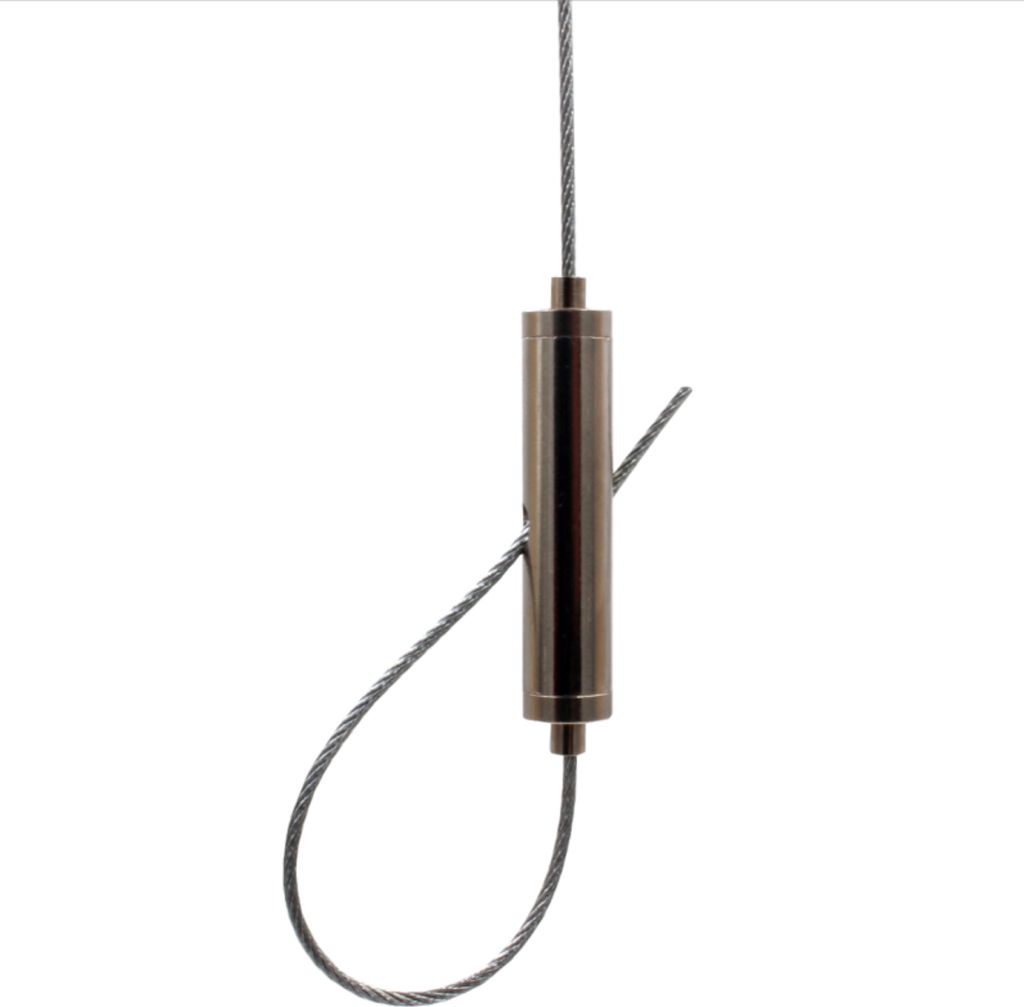 Drahtseilhalter / Gripper 15, Schlaufenbilder, doppelseitiger Gripper, für Drahtseil Ø1,0mm-1,5mm | vernickelt
