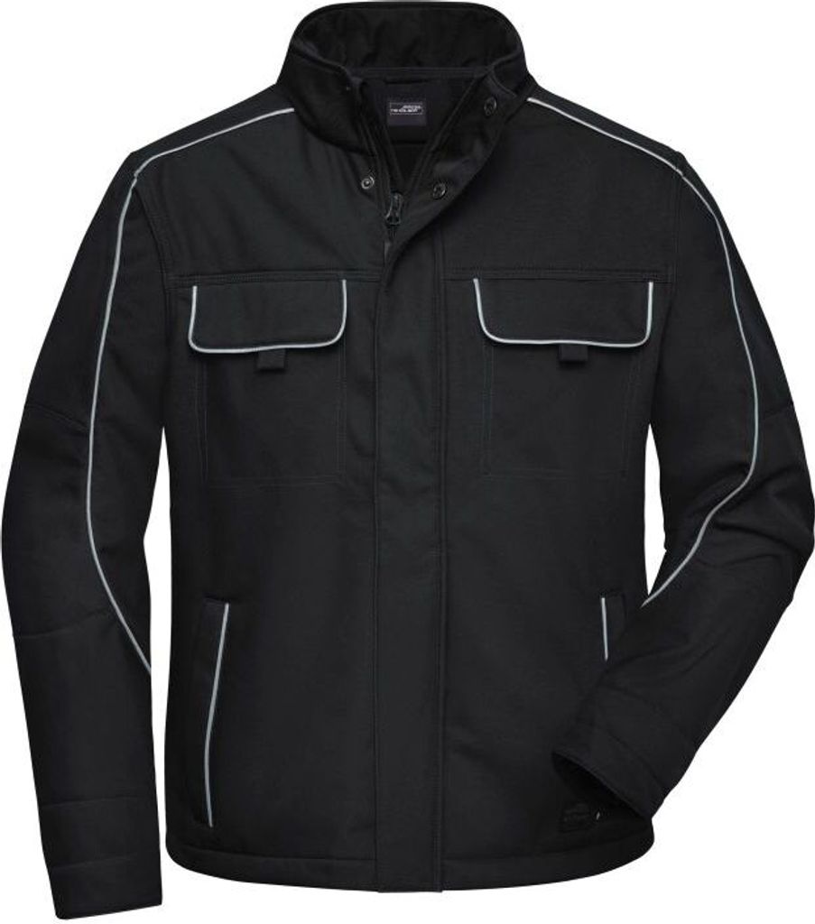 Workwear Softshell Jacket - SOLID - black, Gr. M