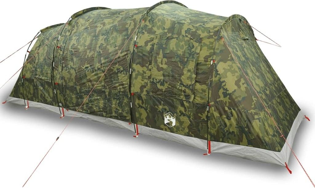 Tunnel-Familienzelt 6 Personen Camouflage Wasserdicht
