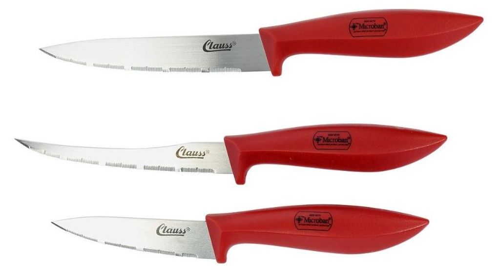 Clauss set de couteaux 3 pièces inoxydable lames dentelées Image du produit 
