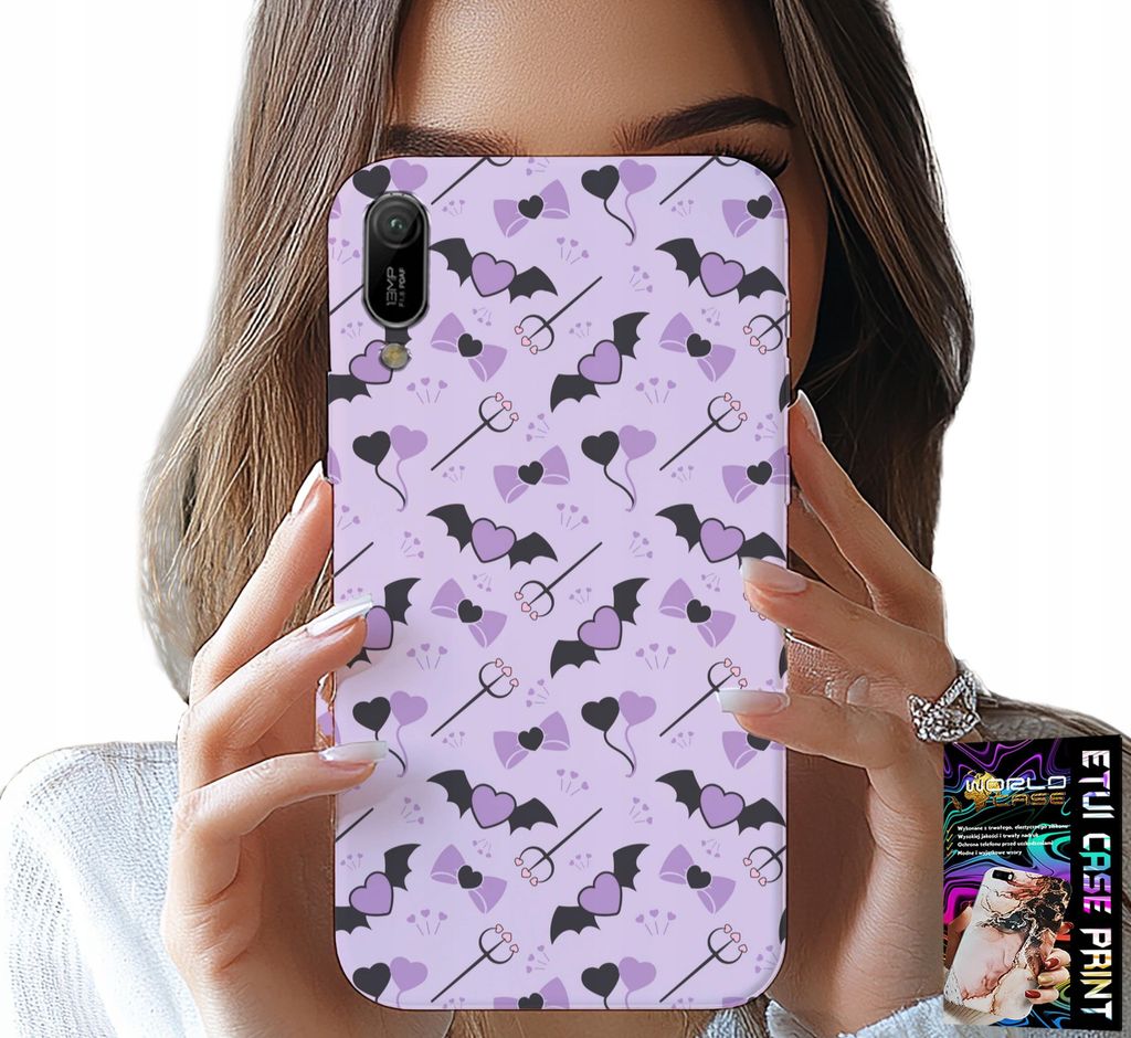 Fall Für Huawei Y6 2019 - Modische Muster Gabel Herzen Bögen Bogen