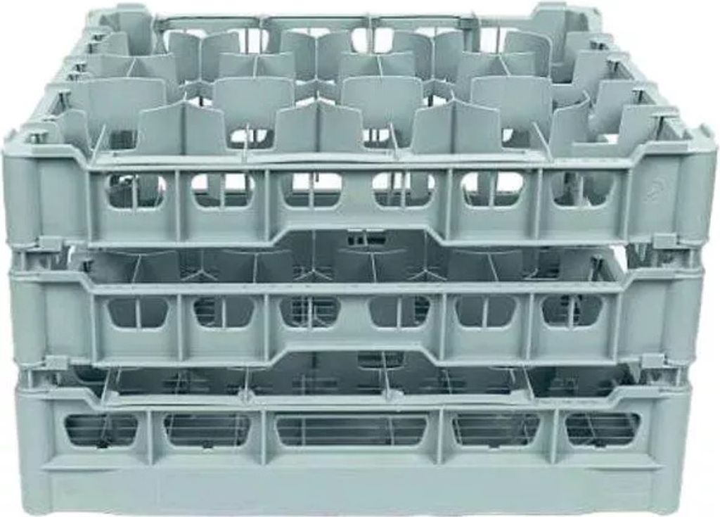 FRIES Clixrack Gläserkorb Fachgröße 99 x 99 mm, für 20 Gläser, Höhe: 245 mm