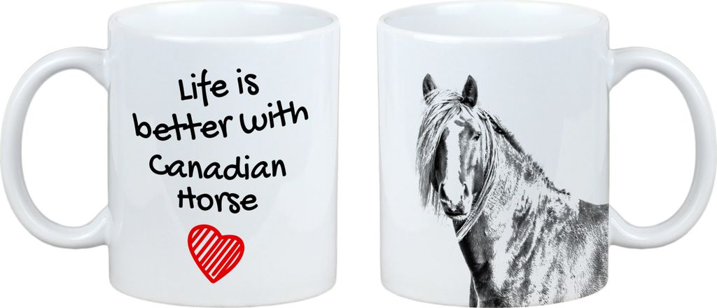 Kanadisches Pferd - Tasse mit Pferd, Tasse mit Bild, personalisiertes Geschenk der Marke Art-Dog