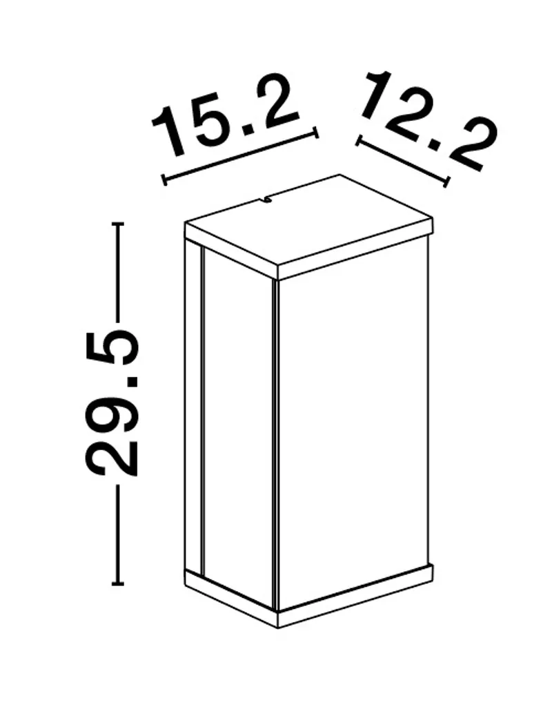 Lampada Regina Nova Luce IP65 E27 12W Alluminio Esterni Antracite - 7