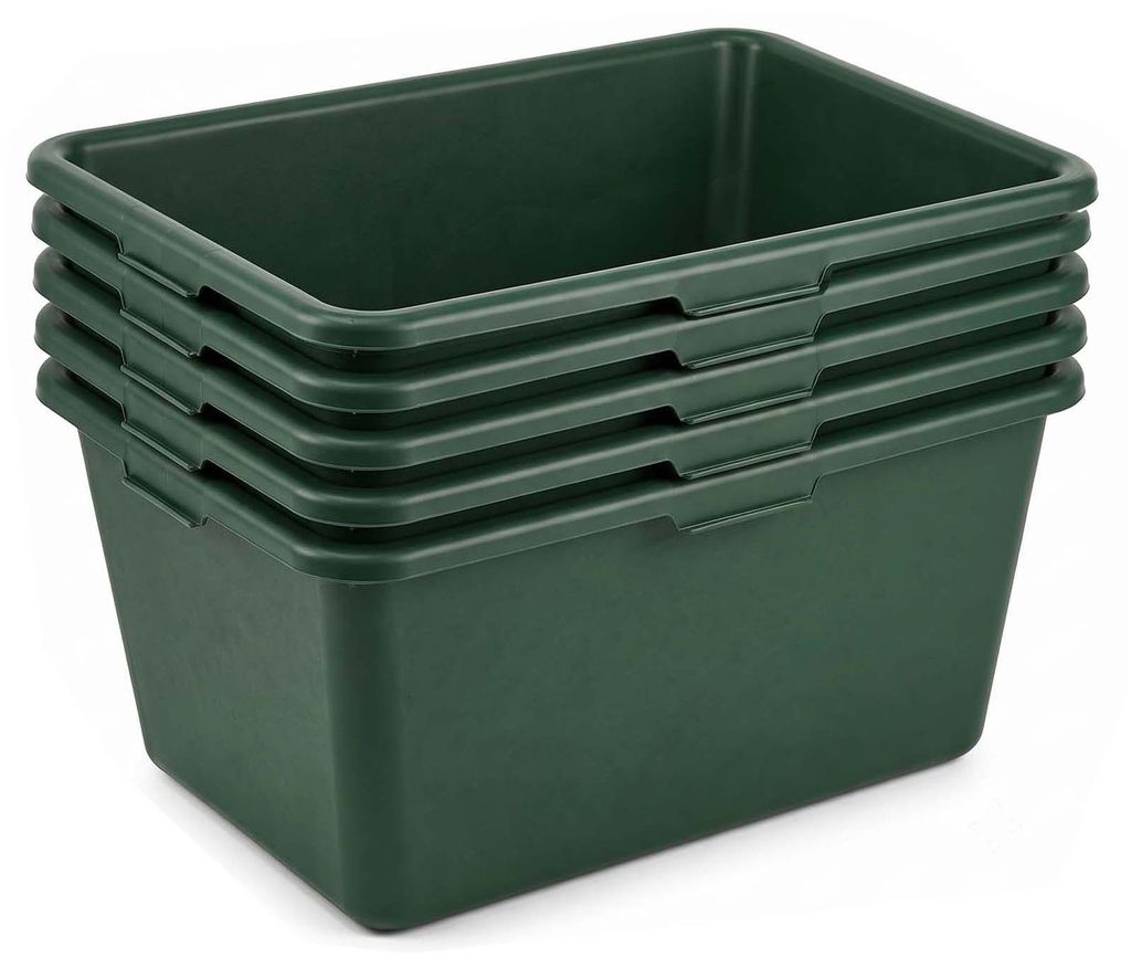 Wildwanne 90 Liter 5er Set XXL Futterwanne Grün Produktbild 