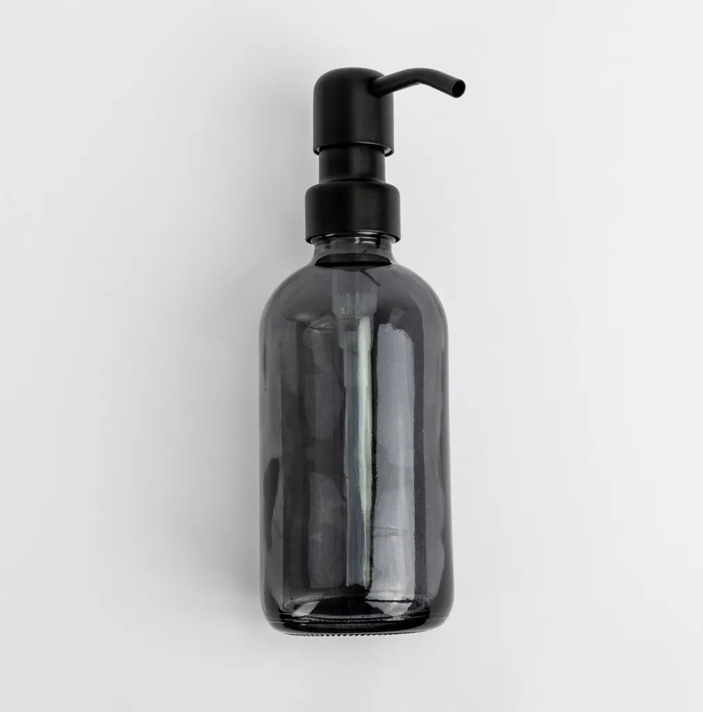 Dispenser Sapone Cucina e Bagno KLEAN 250ml - Vetro e Acciaio