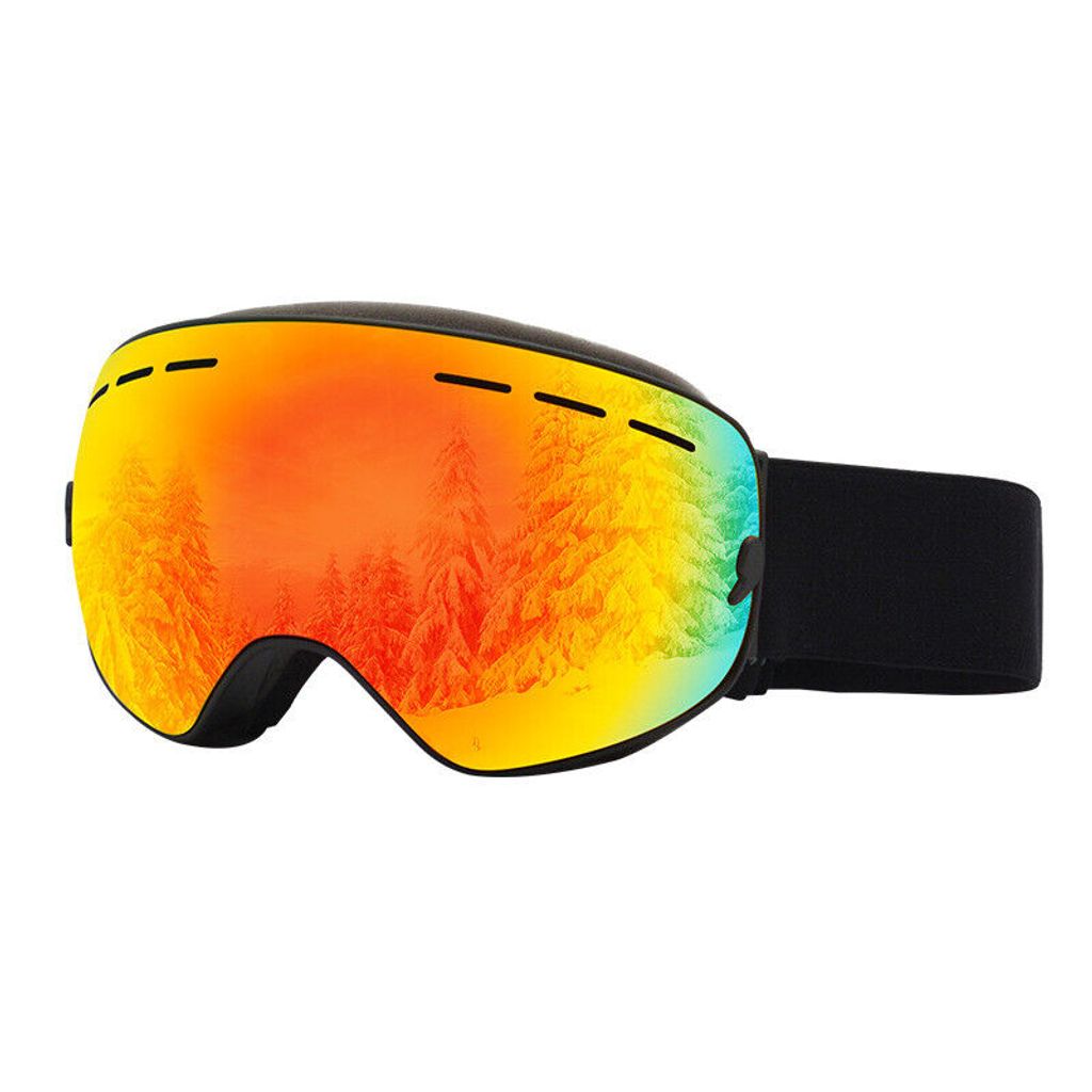 Alpina Sports Skibrille Alpina Scarabeo QMM Skibrille Snowboardbrille Black Matt QMM Blue