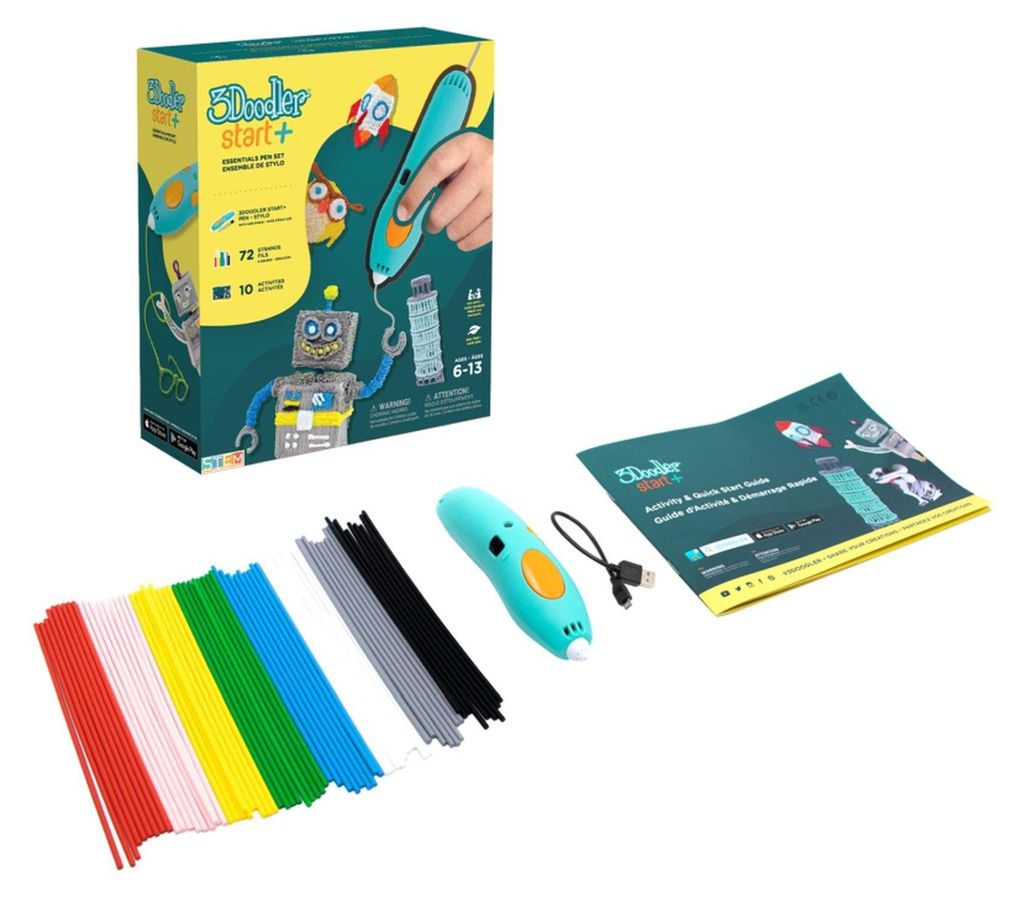 3Doodler Start Plus 3D-Stift 0 77 mm Türkis  Gelb Produktbild 
