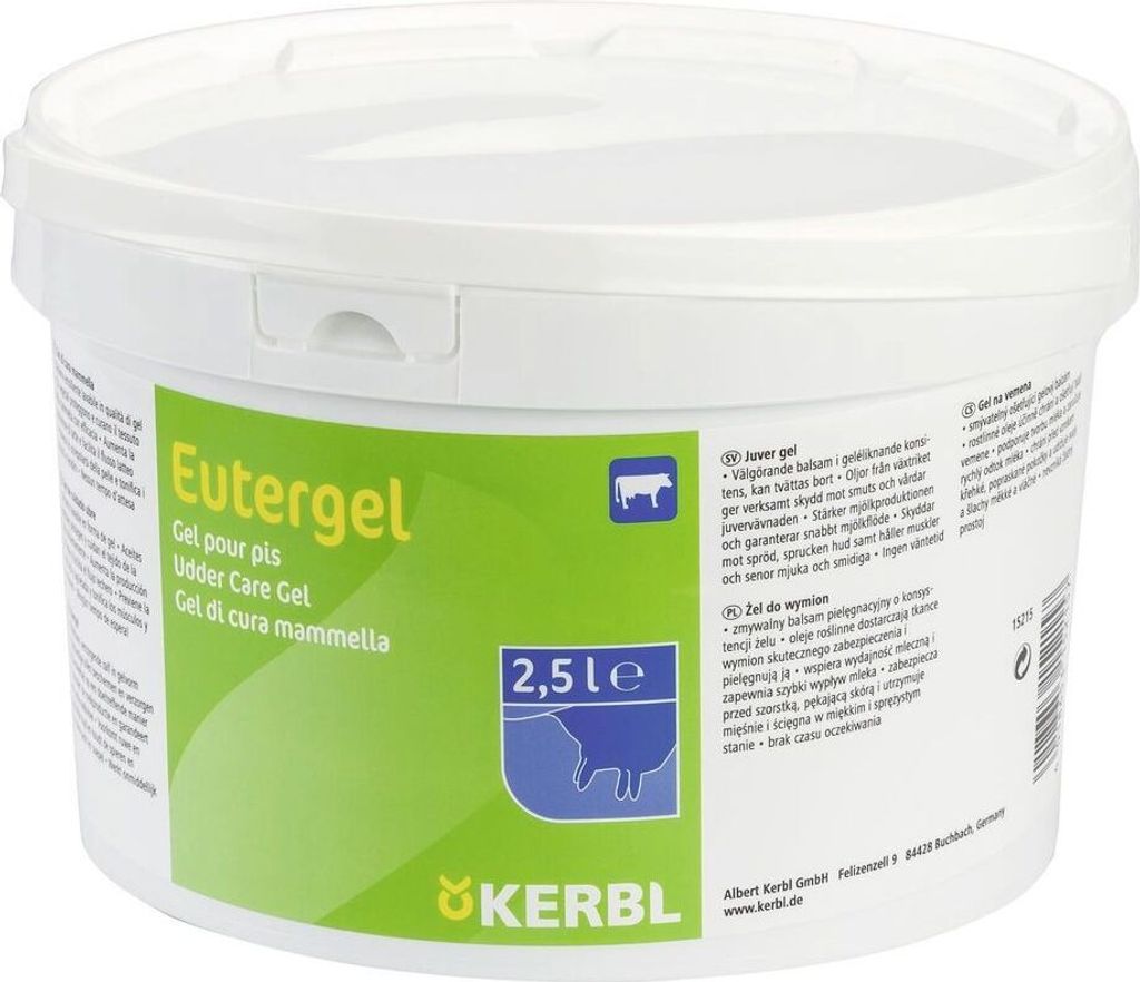 Kerbl Eutergel für Nutztiere, 2500 ml, grün, 19 x 19 x 14 cm (L x B x H)