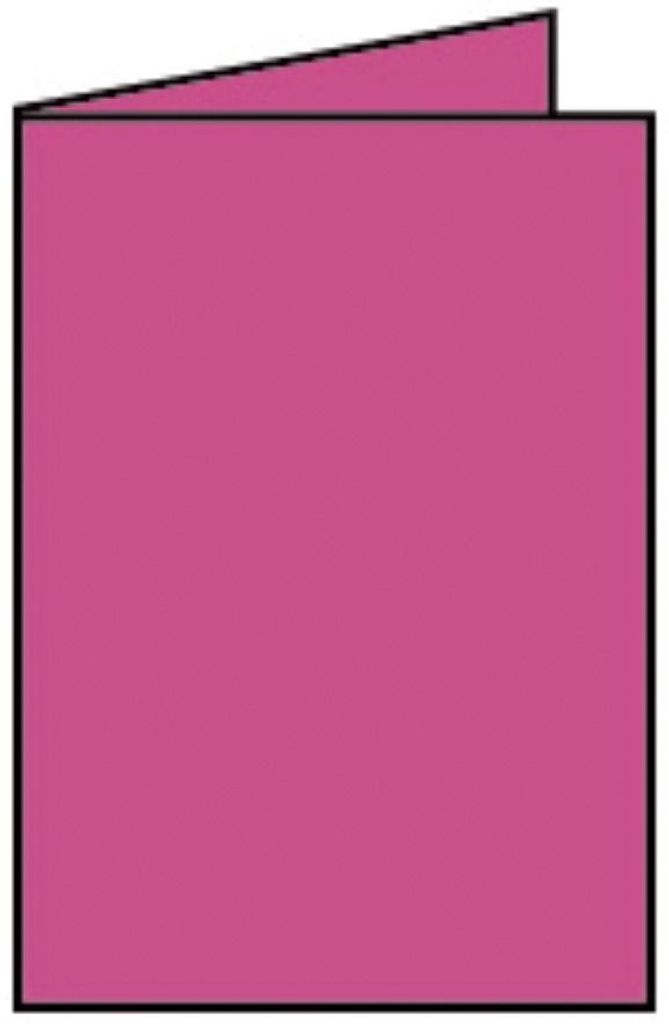 Rössler Papier 220719554 Coloretti Doppelkarte - B6 hoch, 5 Stück, pink