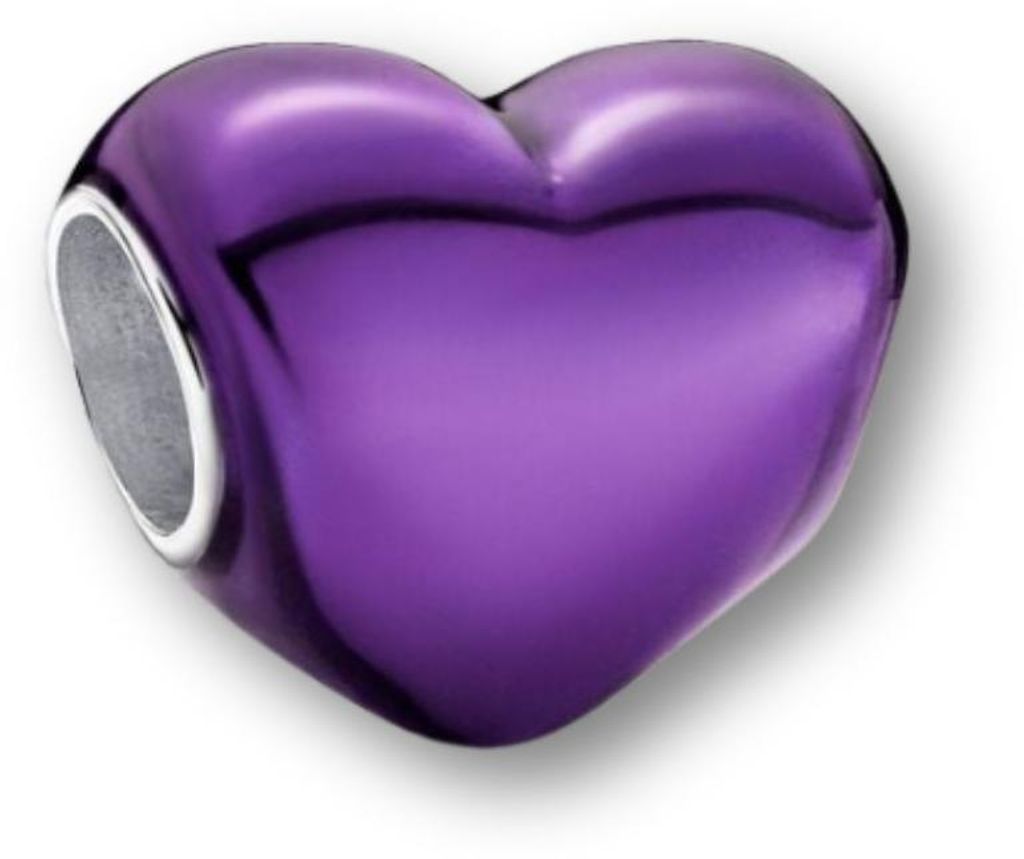 Pandora Charm Violettes Metallic-Herz 793337C01 Produktbild 
