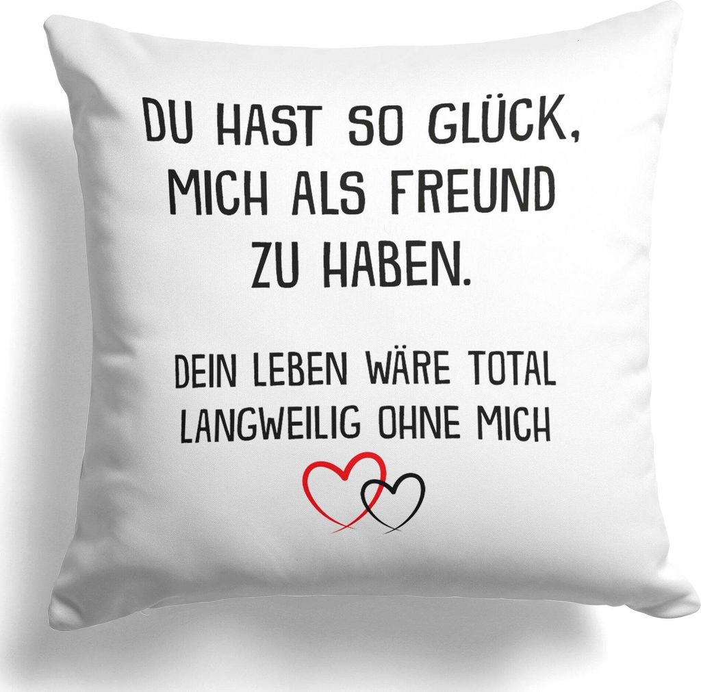 22Feels Freundin Geschenk Jahrestag Frauen Deko Kissen Geburtstag Valentinstag für Sie Liebe Paar Dekoration Wohnaccessoire Wohnzimmer Schlafzimme...