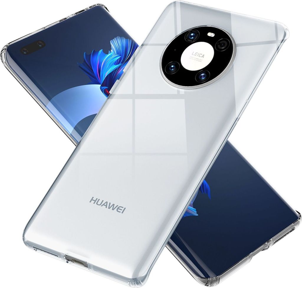 NALIA Klare Handy Hülle für Huawei Mate 40 Pro, Case Cover Schutz Tasche Bumper