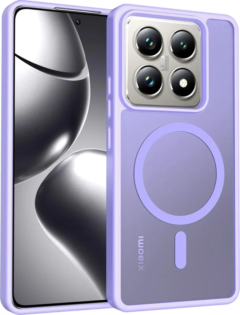 Custodia Xiaomi 14T Pro MagSafe Viola Opaco - Protezione Premium Antiurto
