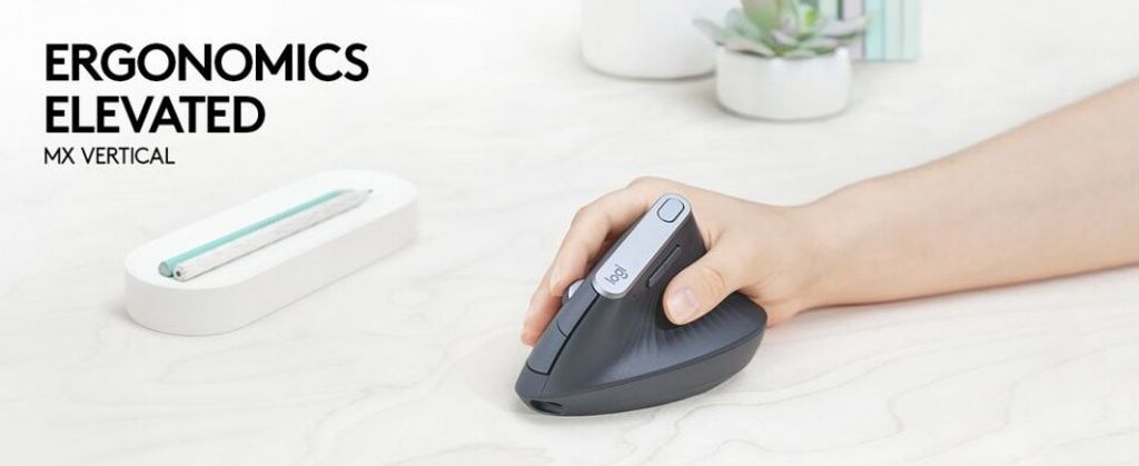 Logitech Wireless Mouse MX Vertical ergonomisch black Obrázok produktu 44