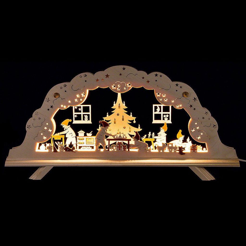 Schwibbogen Wichtelwerkstatt (50x25cm) von Rauta