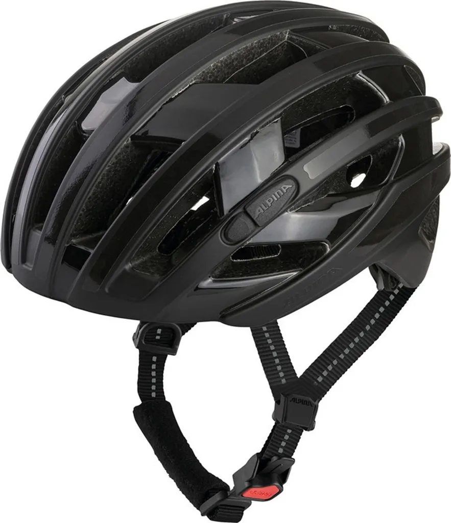 Casque vélo Alpina Ravel Reflective noir mat réglable en taille 51-56cm