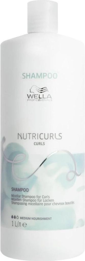 Wella Nutricurls Micellar Shampoo 1000ml - Mizellenshampoo für Locken