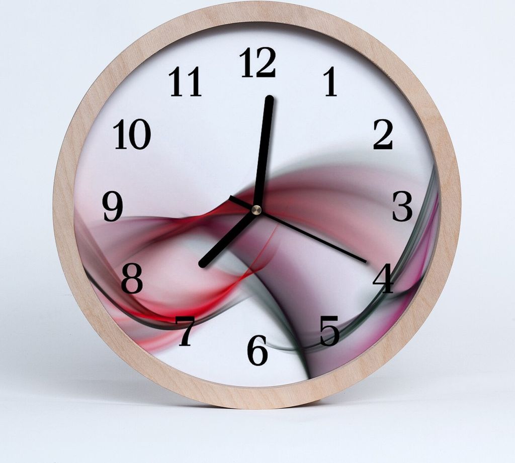 Holzuhr 30fi cm wanduhr - abstrakte Kunst