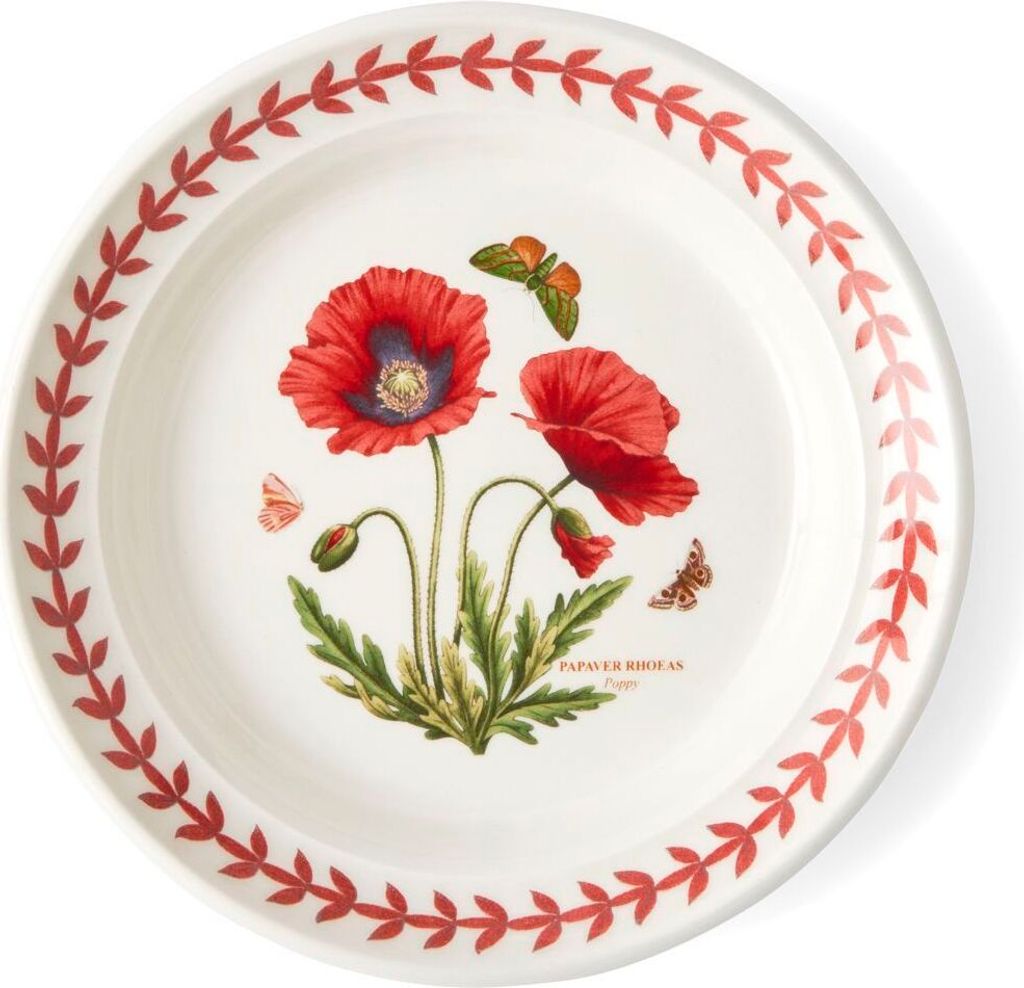 Portmeirion Keramik Vorlege-Teller Botanic Garden Meadow Mohnblume