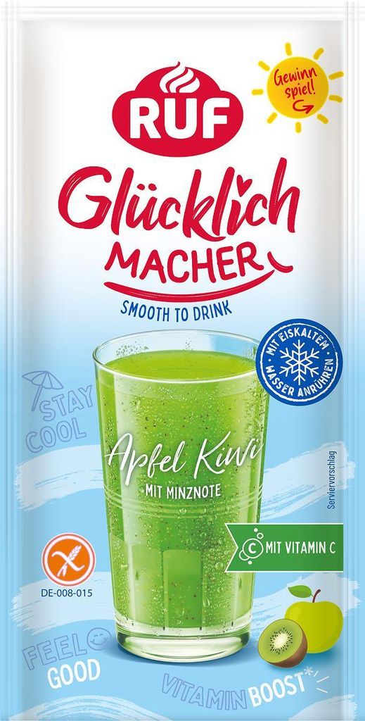 RUF Glücklichmacher Smooth to Drink Apfel Kiwi Produktbild 