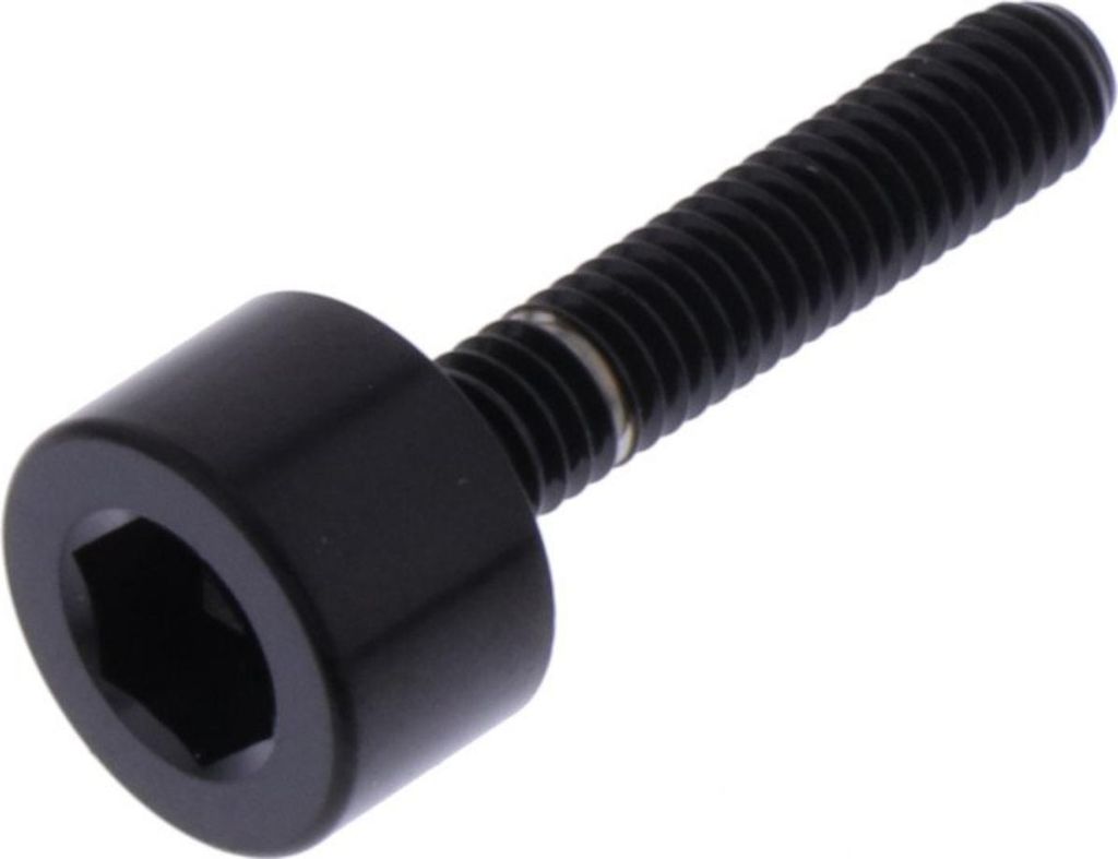 Schraube JMP für Tankdeckel M4x0,7mm 20mm Edelstahl V4A schwarz