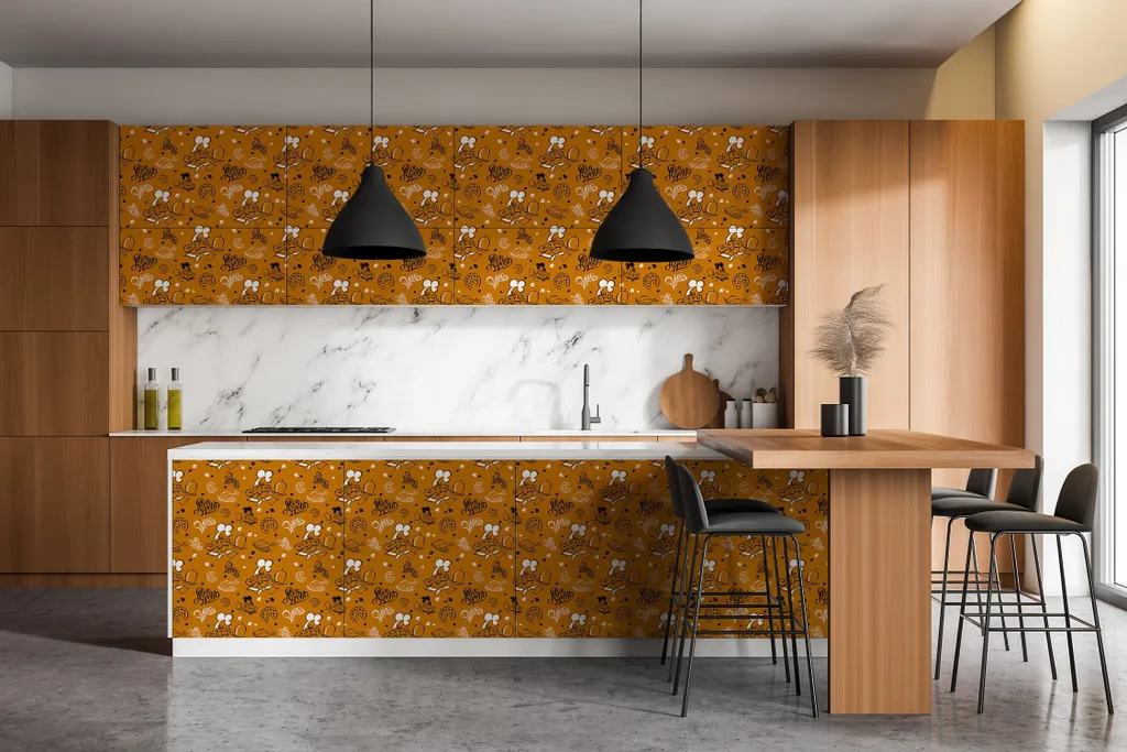 Adesivo per mobili da cucina, 50 cm x 4 m, opaco – pellicola