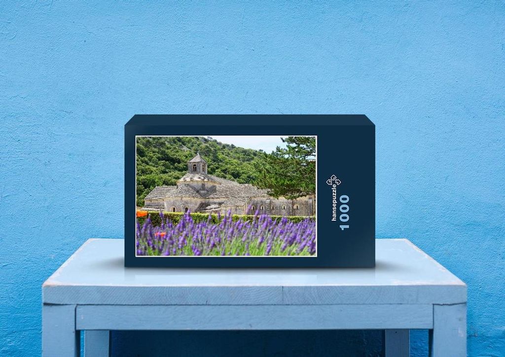 hansepuzzle 63781 - Lavendel Puzzle, 1000 Teile, Natur, 60,0 x 46,0cm mit hochwertiger Aufbewahrung, Kartonbox und wiederverschließbarem Beutel
