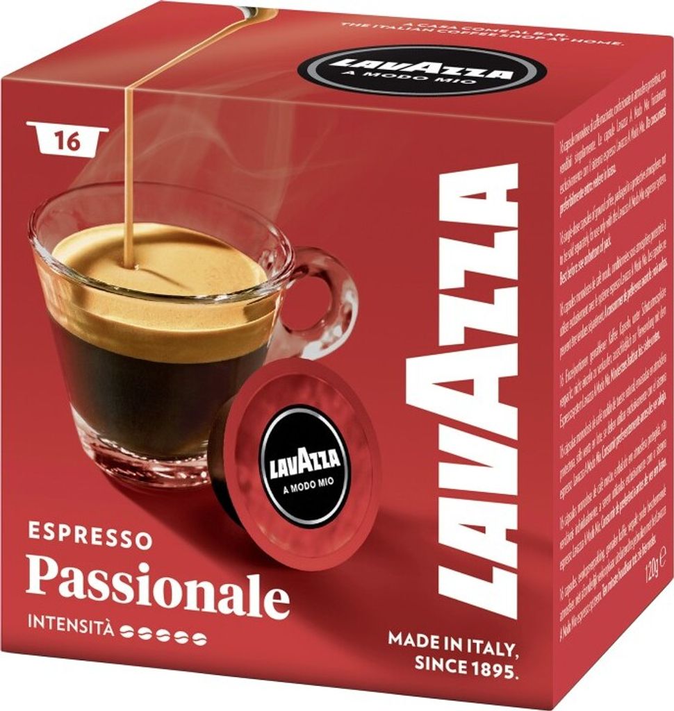 Lavazza A Modo Mio Espresso Passionale | 16 Kaffeekapseln Produktbild 