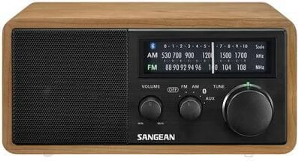 Poste de radio vintage Bluetooth Sangean WR11BT avec chargeur USB
