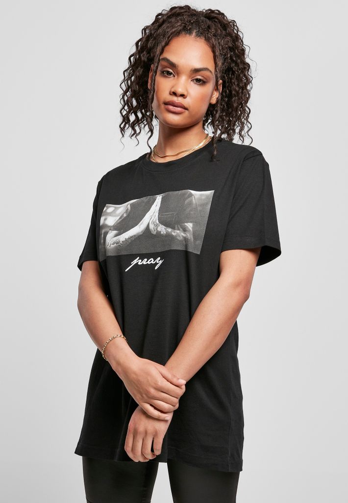 Mr. Tee Ladies Pray Tee czarny - M Zdjęcie produktu 