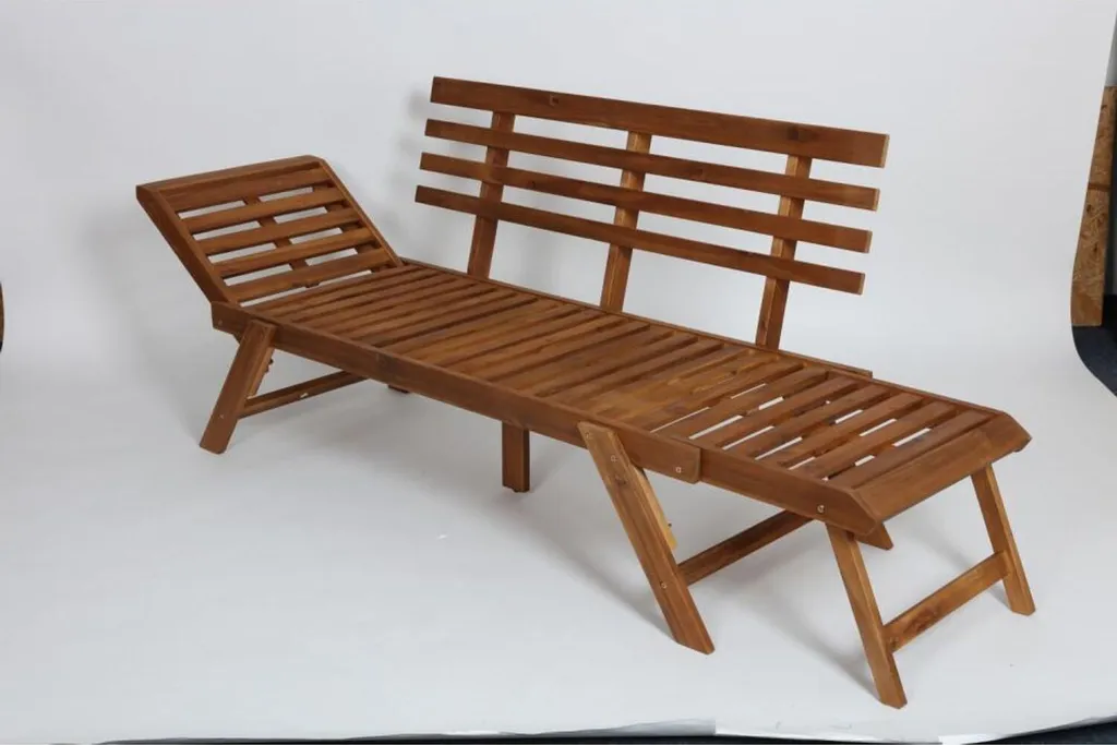 Banc Pliable Acacia 196cm - Solution gain de place pour Jardin - 23